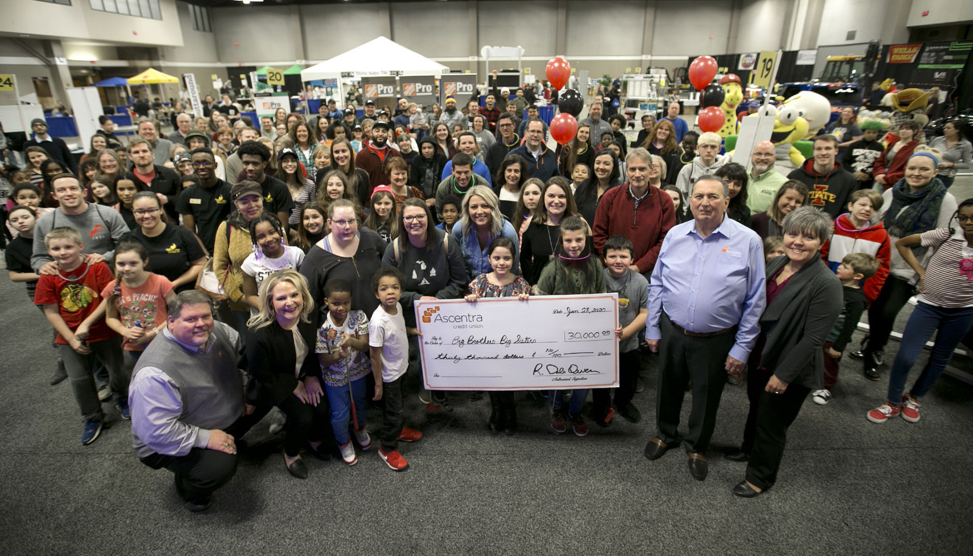 Ascentra donation to Big Brothers/Big Sisters